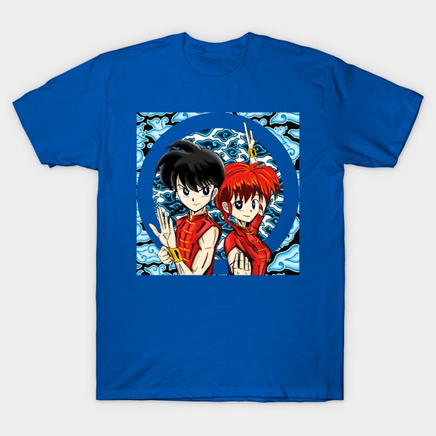 ranma saotome in jyusenkyo waterfall art T-Shirt by jorge_lebeau